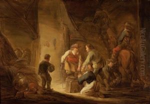 Rauber Beim Plundern Eines Bauernhauses Rauber Beim Plundern Eines Bauernhauses