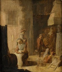 Interior Av Taverna Med Figurer by Benjamin Gerritsz Cuyp