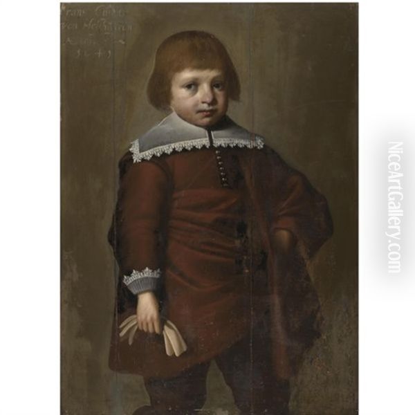 Portrait Of Frans Cuyper Van Holthuysen, Three-quarter Length, Holding A Pair Of Gloves - view 1