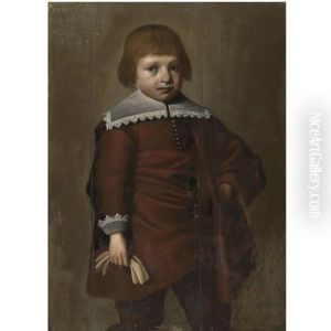 Portrait Of Frans Cuyper Van Holthuysen, Three-quarter Length, Holding A Pair Of Gloves by Benjamin Gerritsz Cuyp