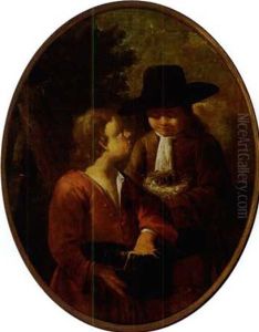 Children With A Bird's Nest by Benjamin Gerritsz Cuyp
