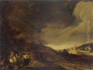Road Thieves In A Landscape