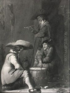 Men Playing Dice by Benjamin Gerritsz Cuyp