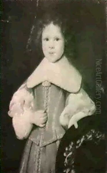 Portrait Of A Boy Holding A Elaborately Trimmed Hat - view 1