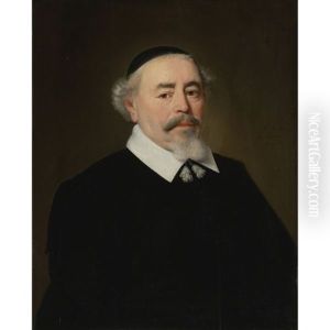Portrait Of A Bearded Man Wearing A Skullcap, Said To Be The Mayor Of Dordrecht by Jacob Gerritsz Cuyp