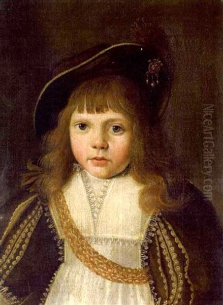 A Portrait Of A Young Boy, With A Gold Chain - view 1