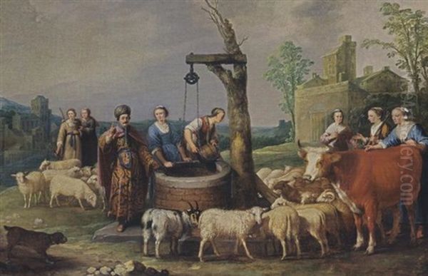 Moses And The Seven Daughters Of Jethro - view 1