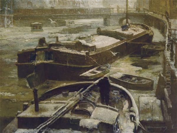 Ghent Under Snow - view 1