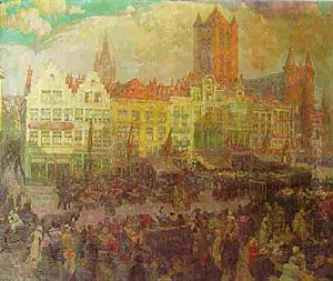 A Fair In Ghent by Alfons De Cuyper