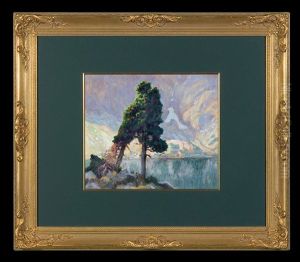 Trees Over Lake In Tatras by Zefir Cwiklinski