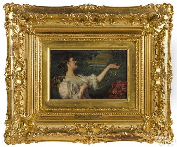 Young Woman With A Pearl Necklace - view 1