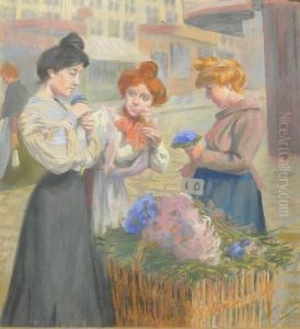 La Fleuriste by Louis Ferdinand Antoni