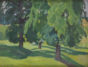 Landscape With Green Trees by Stanislaw Czajkowski