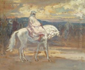 Les Cavaliers Arabes by Louis Ferdinand Antoni