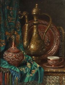 Stillleben Mit Orientalischen Antiquitaten