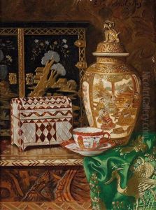 Still Life With Asian Objects by Ernst Czernotzky