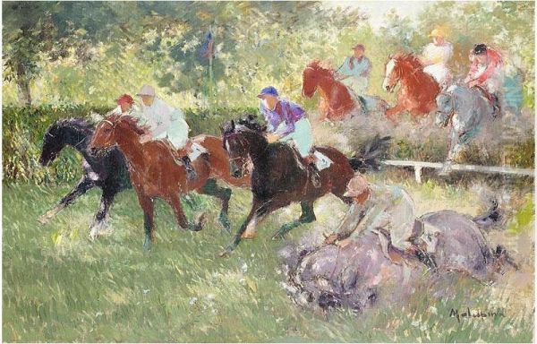 Racing At Auteuil - view 1