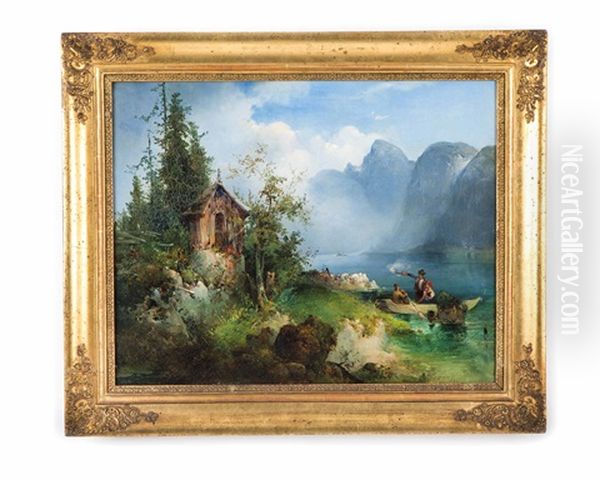 Echoschiesen In Der Obertraunbucht Am Hallstattersee - view 1