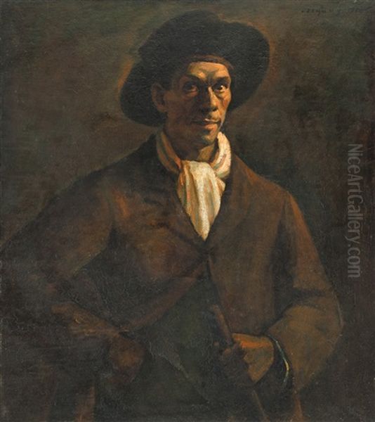 Self-portrait In A Hat - view 1