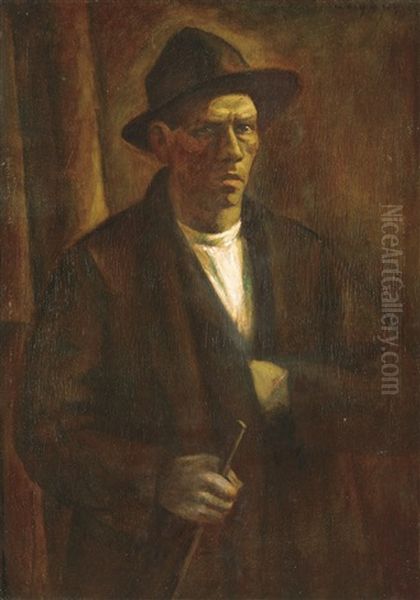 Self Portrait With A Crosier - view 1
