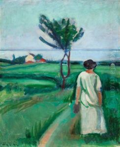 Woman In A White Dress