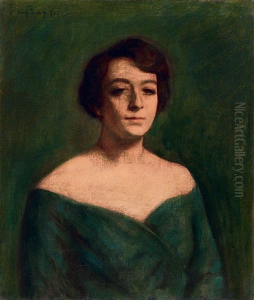 Lady In Green Dress - view 1
