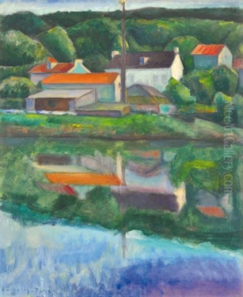 Refection (landscape Around Paris) - view 1