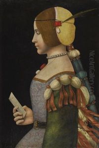 Portrait Of A Lady In Profile