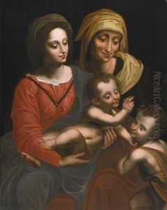 The Virgin And Child With Saint Anne And Saint John The Baptist
