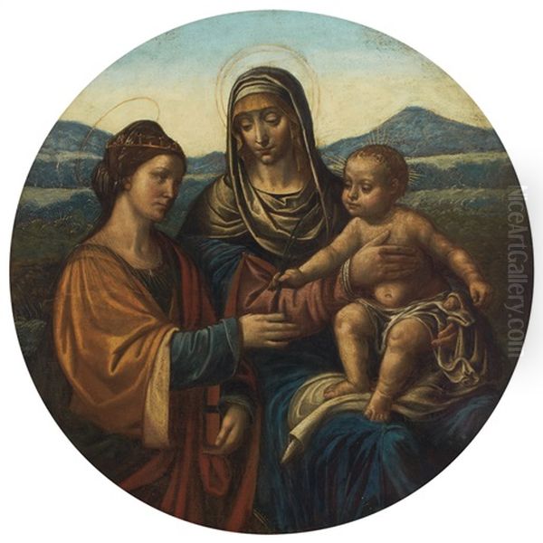 Madonna And Child With Saint Catherine - view 1