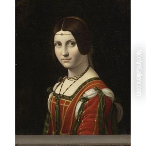 Portrait Of A Woman, La Belle Ferronniere by Leonardo Da Vinci