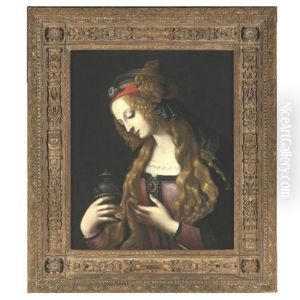 The Penitent Magdalene (circle Of Leonardo Da Vinci Or Andrea Verrocchio) by Leonardo Da Vinci