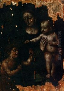 La Madonna And Child With The Infant Saint John The Baptist