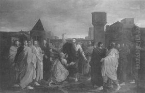 Christ And His Disciples by Leonardo Da Vinci