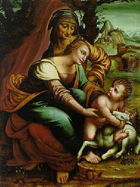The Virgin And Child With Saint Anne In A Landscape - view 1