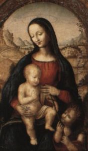 Madonna And Child With St. John The Baptist by Leonardo Da Vinci
