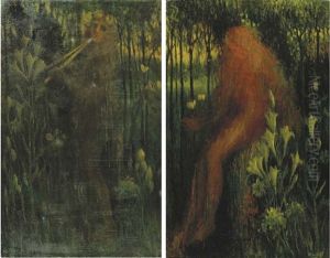 Het Geluid And De Liefde (side Panels Of Triptych)