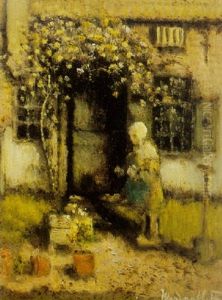 A Little Girl In A Yard