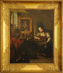 Jeune Femme Dans Un Cabinet D'amateur by Laurent Dabos