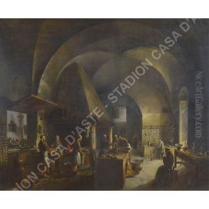Interno Di Cucina Con Frati