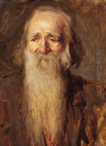 Portrat Eines Bartigen Mannes by Wilhelm Dachauer