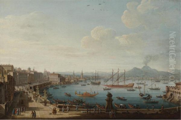 View Of Naples From The Strada Di Santa Lucia - view 1