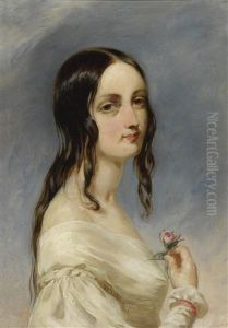 Portrait Of A Young Lady by Richard Dadd