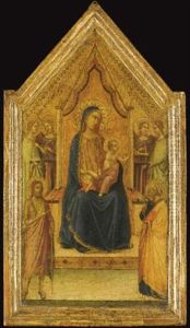 The Madonna And Child Enthroned Flanked By Four Angels And Saints John The Baptist And Peter (central Panel Of Tabernacle) The Madonna And Child Enthroned Flanked By Four Angels And Saints John The Baptist And Peter (central Panel Of Tabernacle)