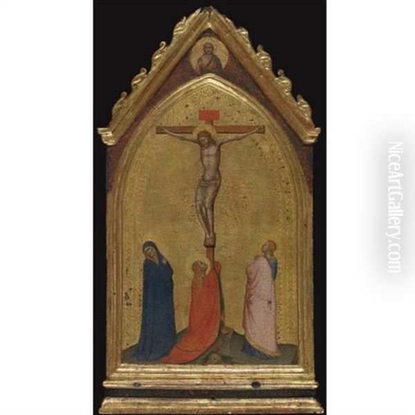 The Crucifixion With The Madonna And Saints Mary Magdalene And John The Evangelist, Christ The Redeemer Above - view 1