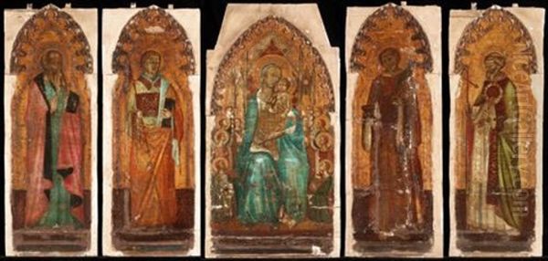 The Madonna And Child Enthroned With Angels (+ 4 Others, Lrgr; Set Of 5) - view 1