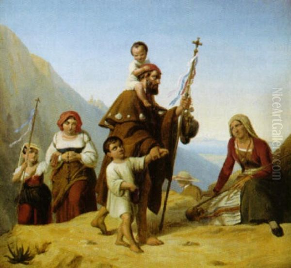 Pilgerzuge In Den Italienischen Bergen - view 1