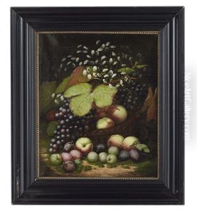Still Life Of Fruit In A Basket Still Life Of Fruit In A Basket