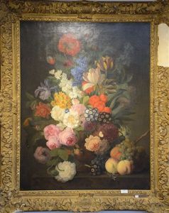 Nature Morte Aux Fleurs by Jan Frans Van Dael