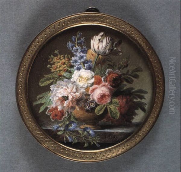 Groses Blumenbouquet In Vase - view 1